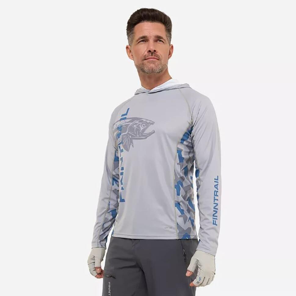 Лонгслив Finntrail Wave Big Fish 6609 Grey