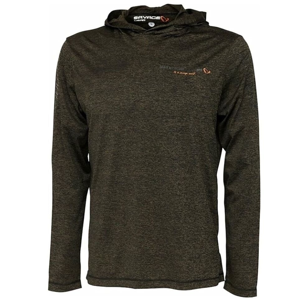 Толстовка с капюшоном Savage Gear Fighter Burnt Olive Melange
