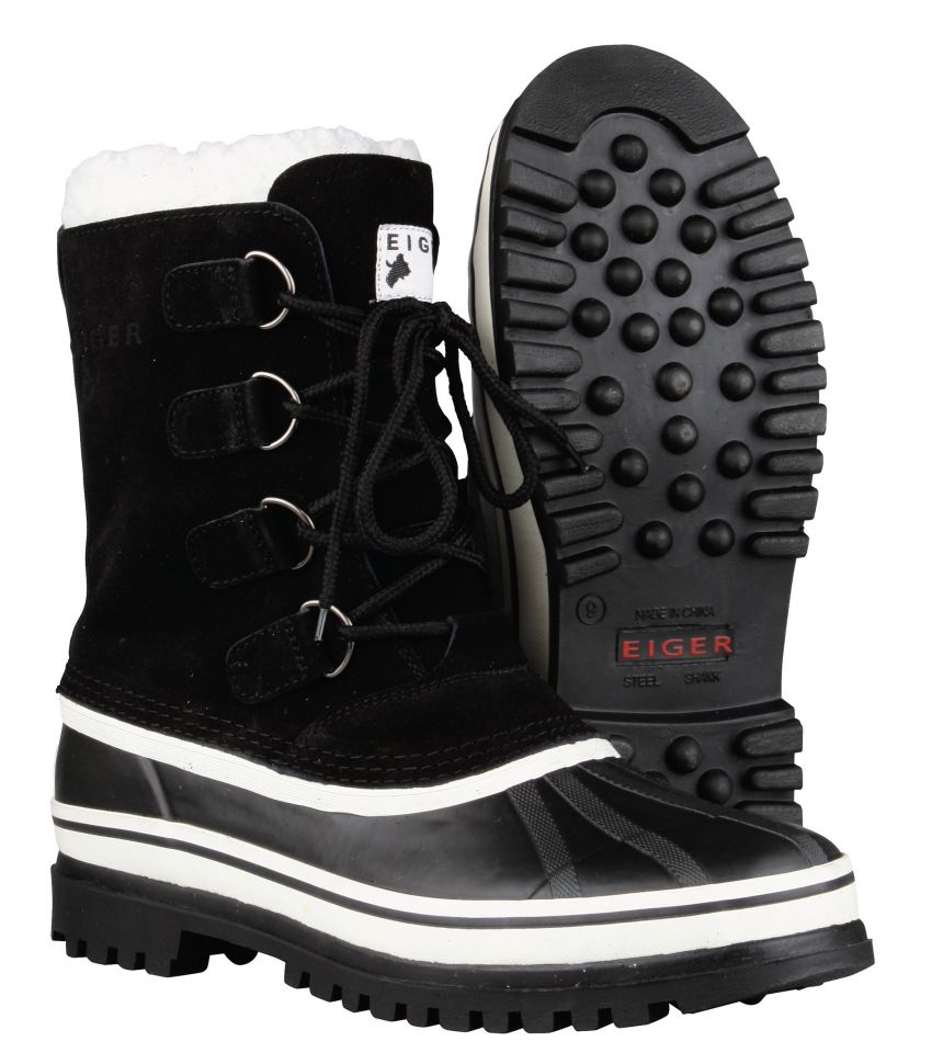Ботинки меховые зимние Eiger Yukon Boot Black