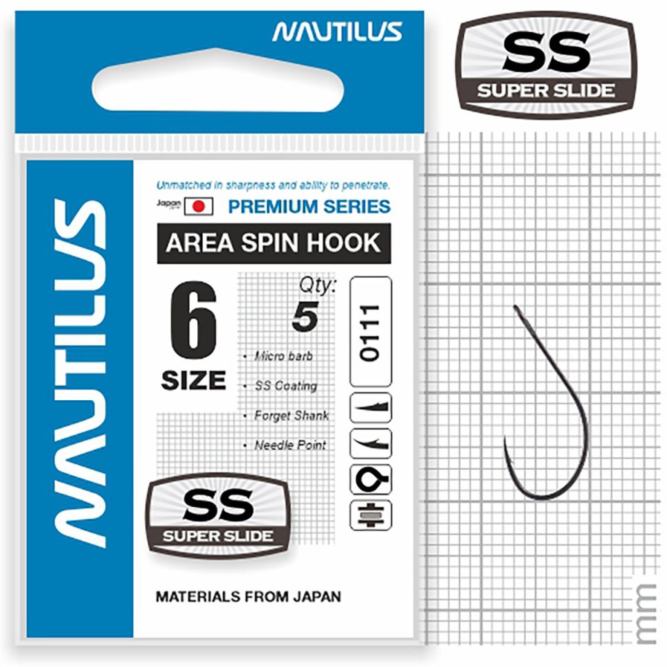 Крючки Nautilus Area Spin Premium Series 0111SS