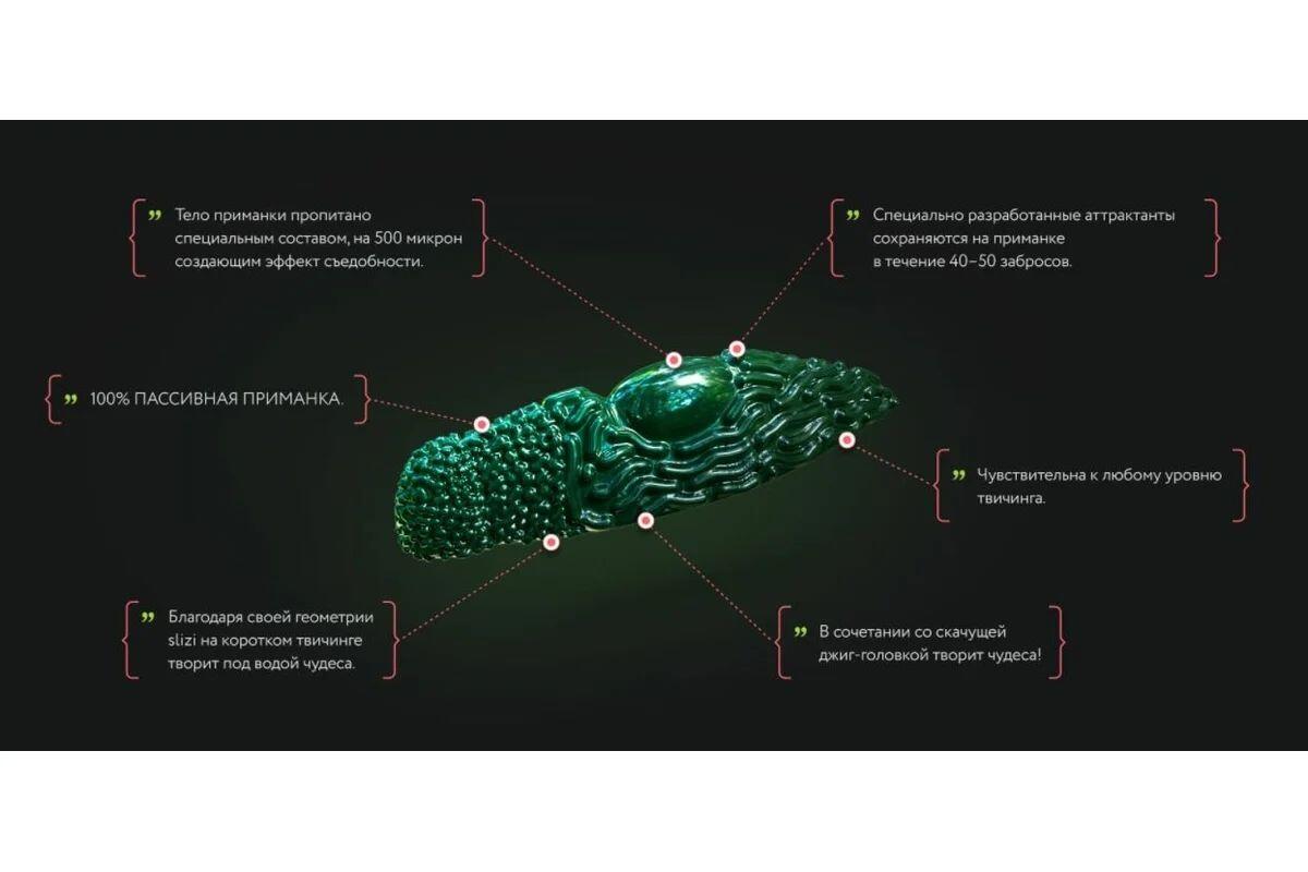 Силиконовая приманка Ojas Slizi-39: