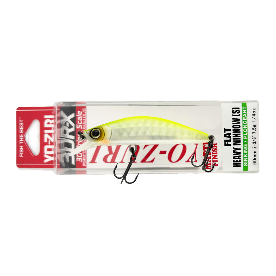 Воблер Yo-Zuri 3DR-X Flat Heavy Minnow (S) 60mm