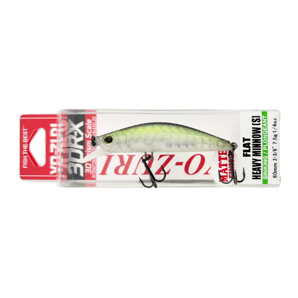 Воблер Yo-Zuri 3DR-X Flat Heavy Minnow (S) 60mm