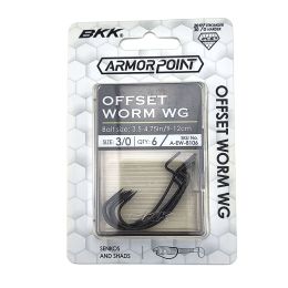 Крючки оффсетные BKK ArmorPoint Offset Worm WG