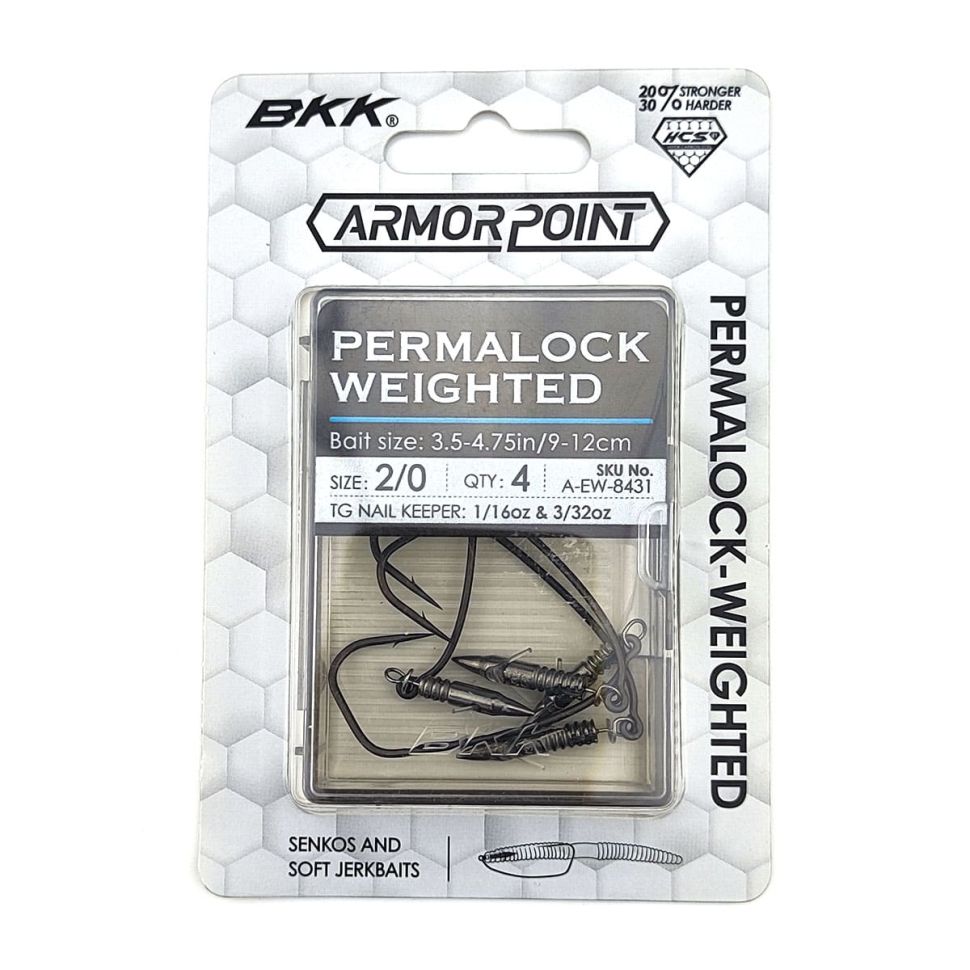 Крючки с огрузкой BKK ArmorPoint Permalock Weighted