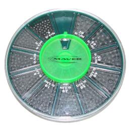 Набор грузил Maver Scatola Pallini Supercalibrati 250g №3-7/0
