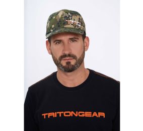 Бейсболка с регулировкой Titon Рип Стоп, Green Line