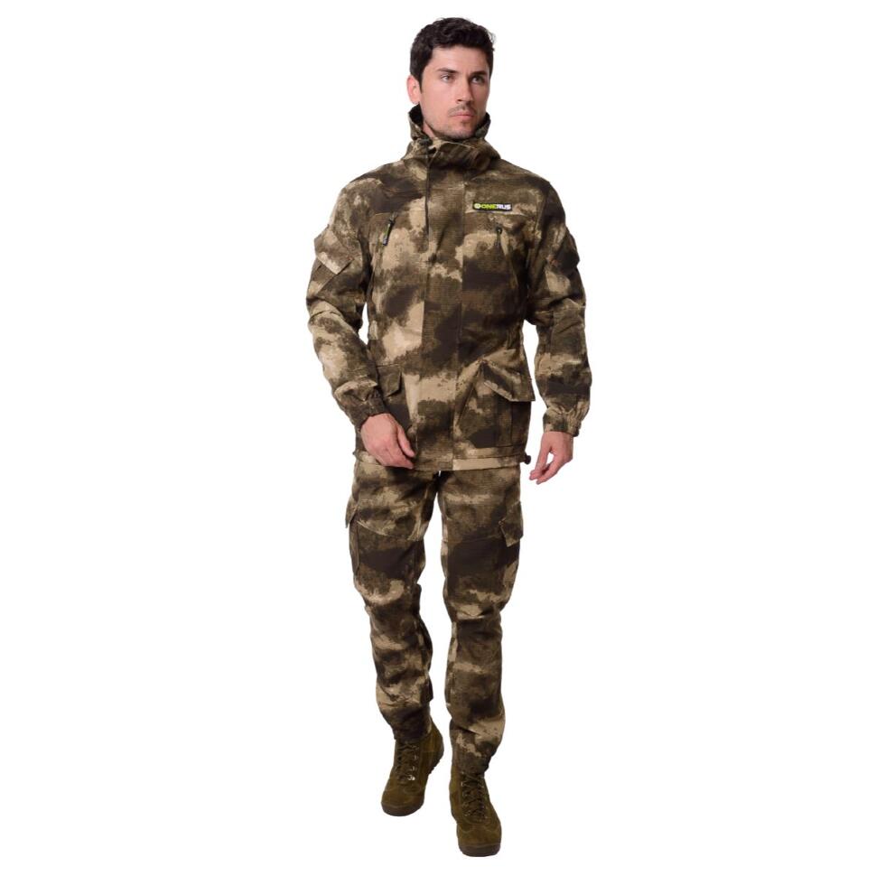 Костюм ГОРНЫЙ -5 (РипСтоп, Флис) Серый Мох ONERUS