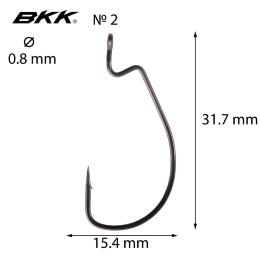Крючки BKK Armorpoint Offset Worm EWG