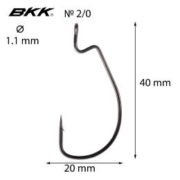 Крючки BKK Armorpoint Offset Worm EWG