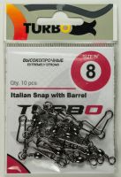 Вертлюжок-Застежка TURBO Italian Snap with Barrel