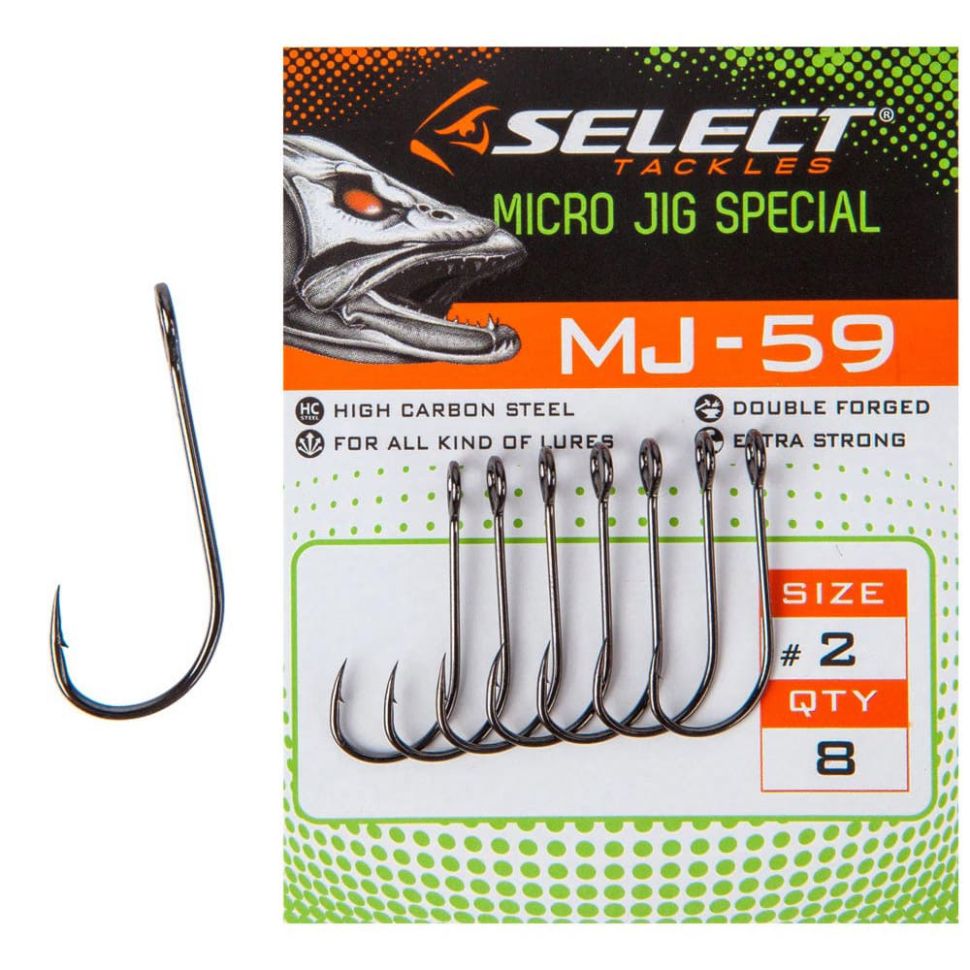 Крючки Select одинарные MJ-59 Micro Jig Special