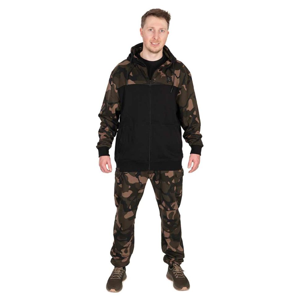 Толстовка FOX LW BLack / Camo Split Zip Hoody