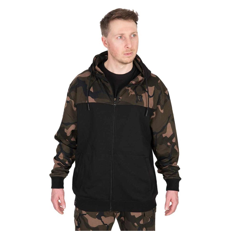 Толстовка FOX LW BLack / Camo Split Zip Hoody