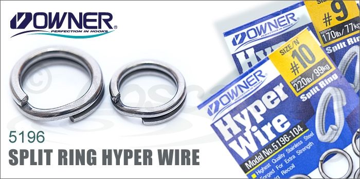 Заводные кольца Owner Hyper Wire Split Rings 5196