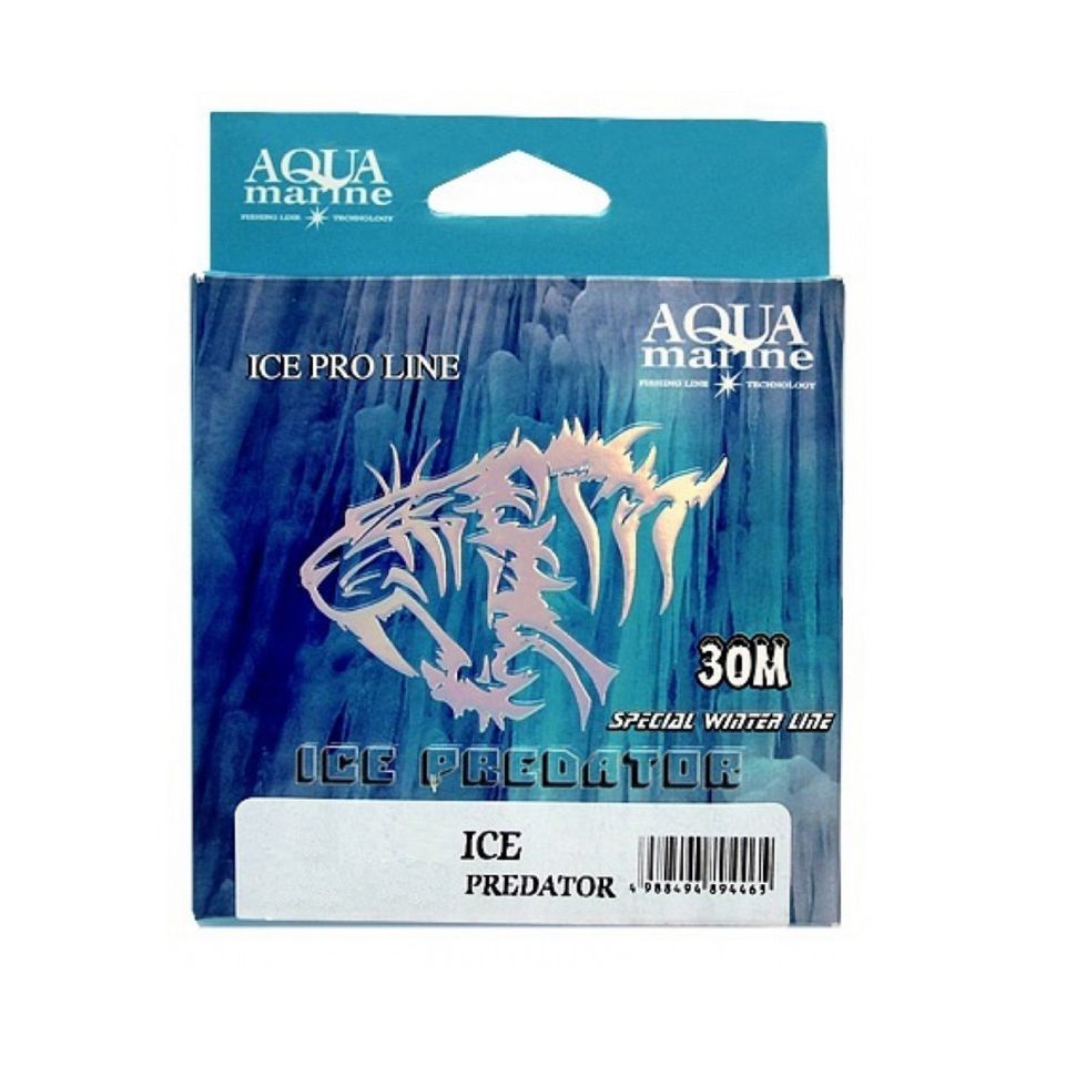 Леска зимняя AQUA Marine Ice Predator 30m 0,148mm 2,12kg