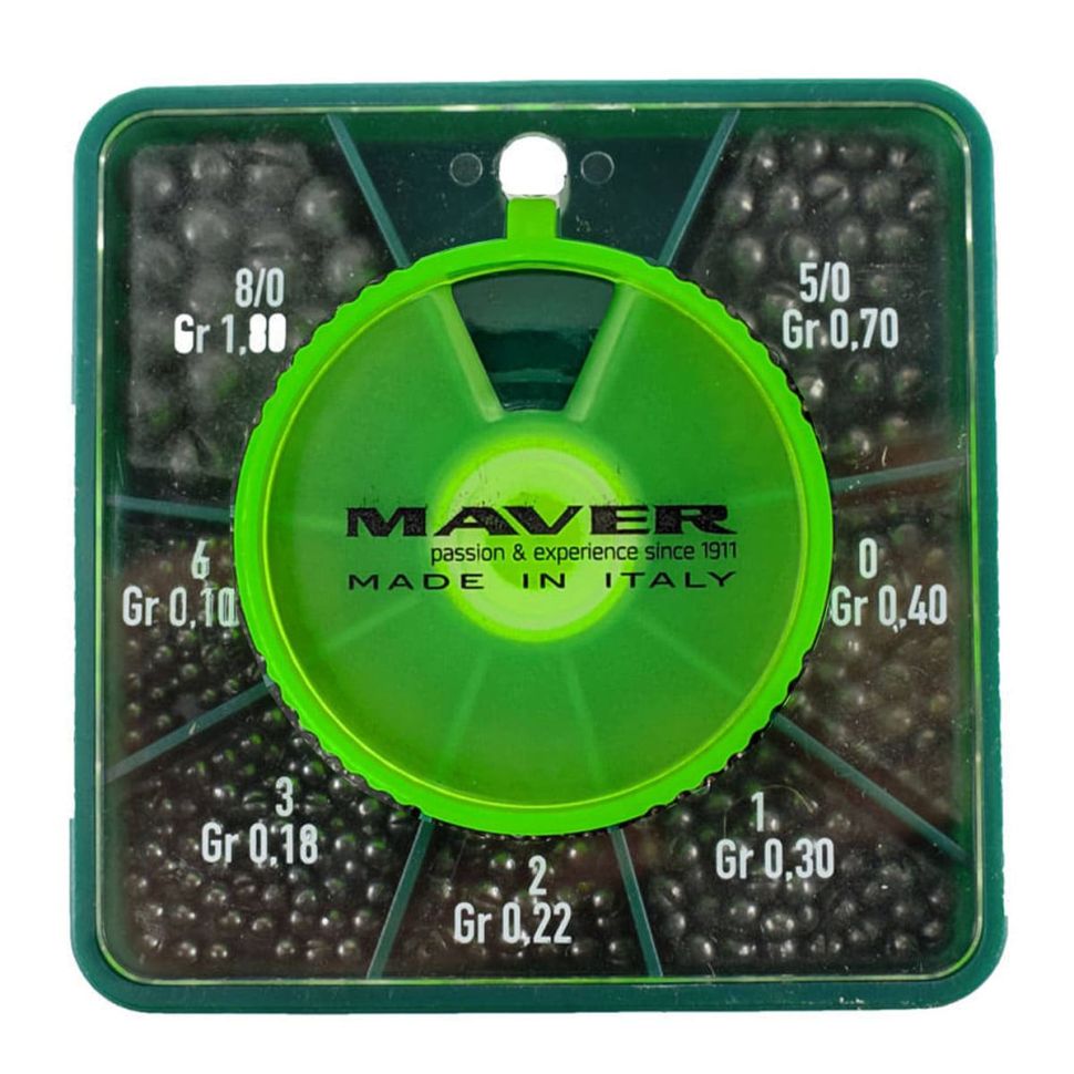 Набор грузил Maver Scatola Pallini Supercalibrati 140g №8/0-6