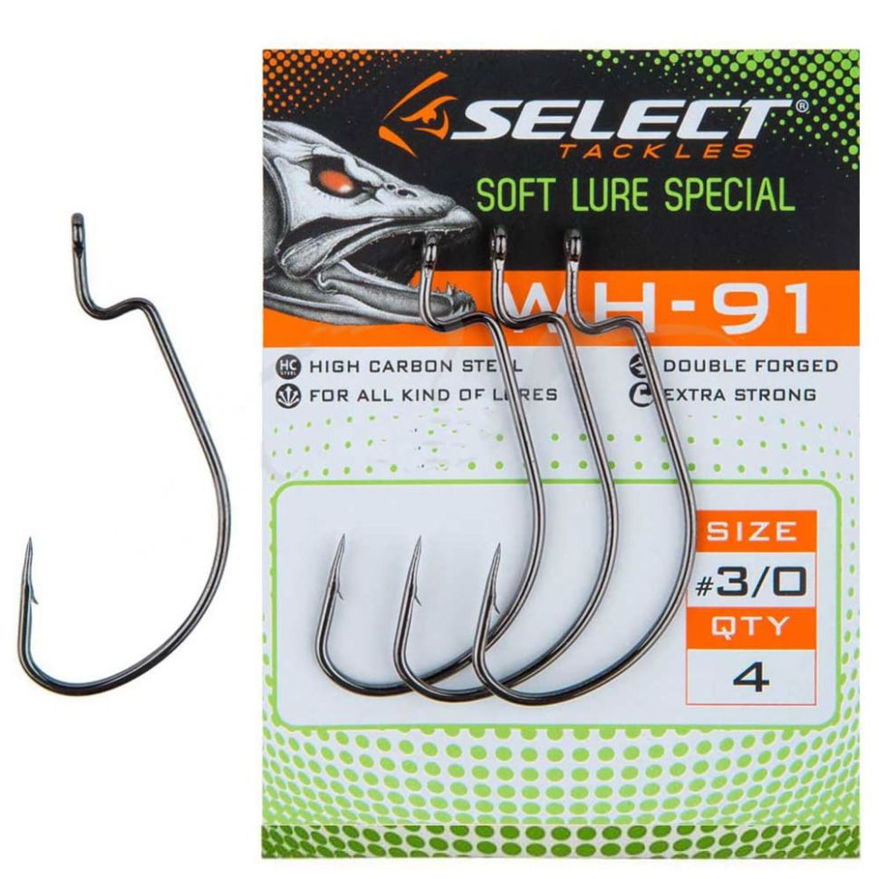 Крючки Select офсетные WH-91