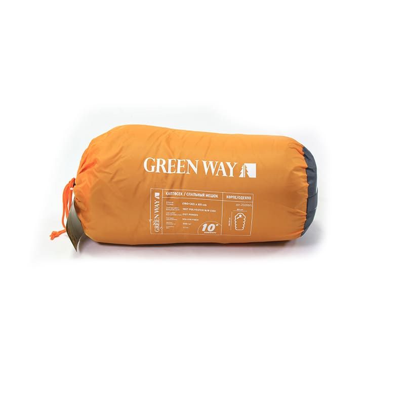 Спальник одеяло GreenWay оранж/сер 200г/м2 холофайбер