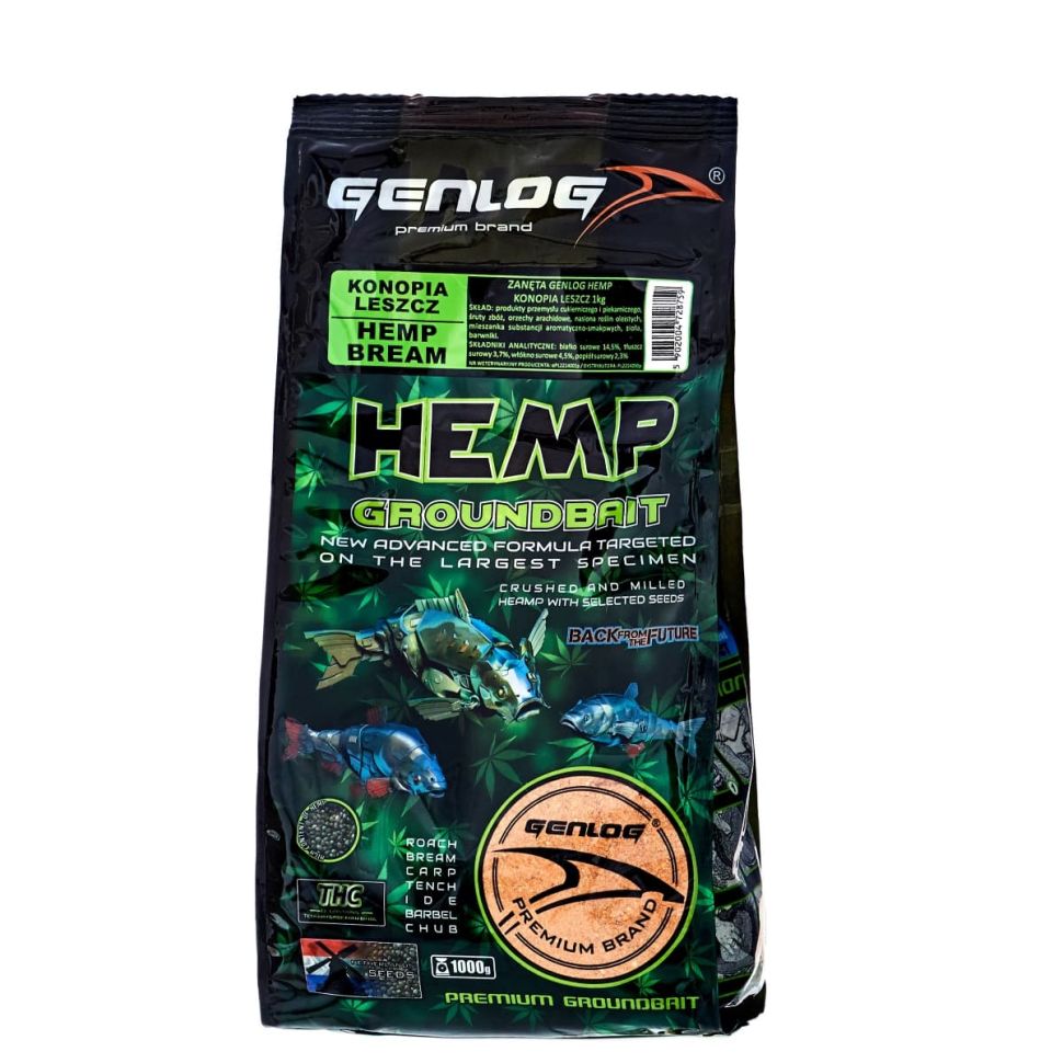 Прикормка Genlog Hemp (конопля)