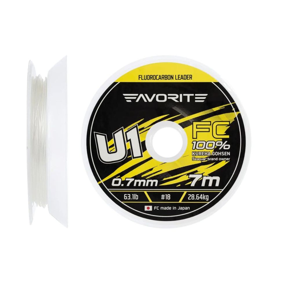 Леска флюорокарбоновая Favorite U1 FC 7m