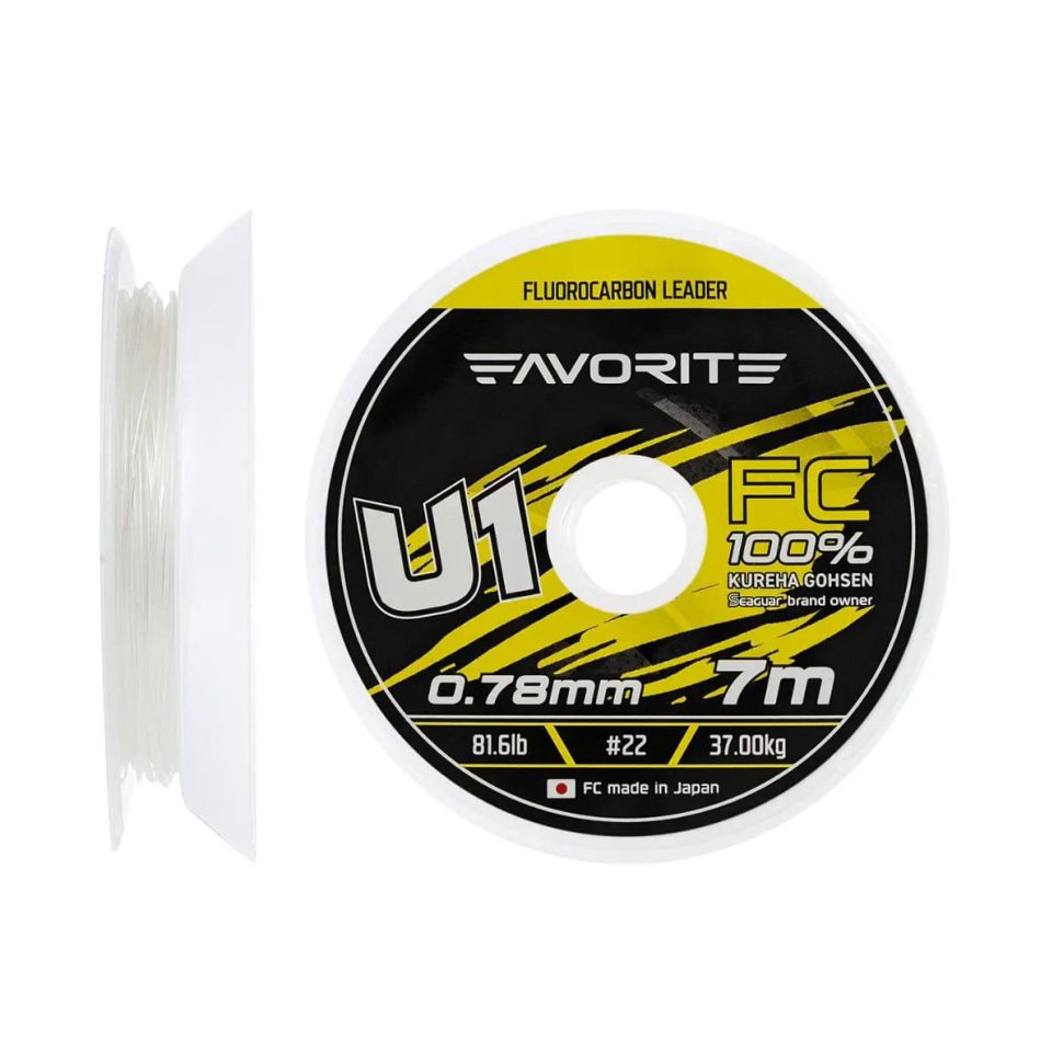 Леска флюорокарбоновая Favorite U1 FC 7m
