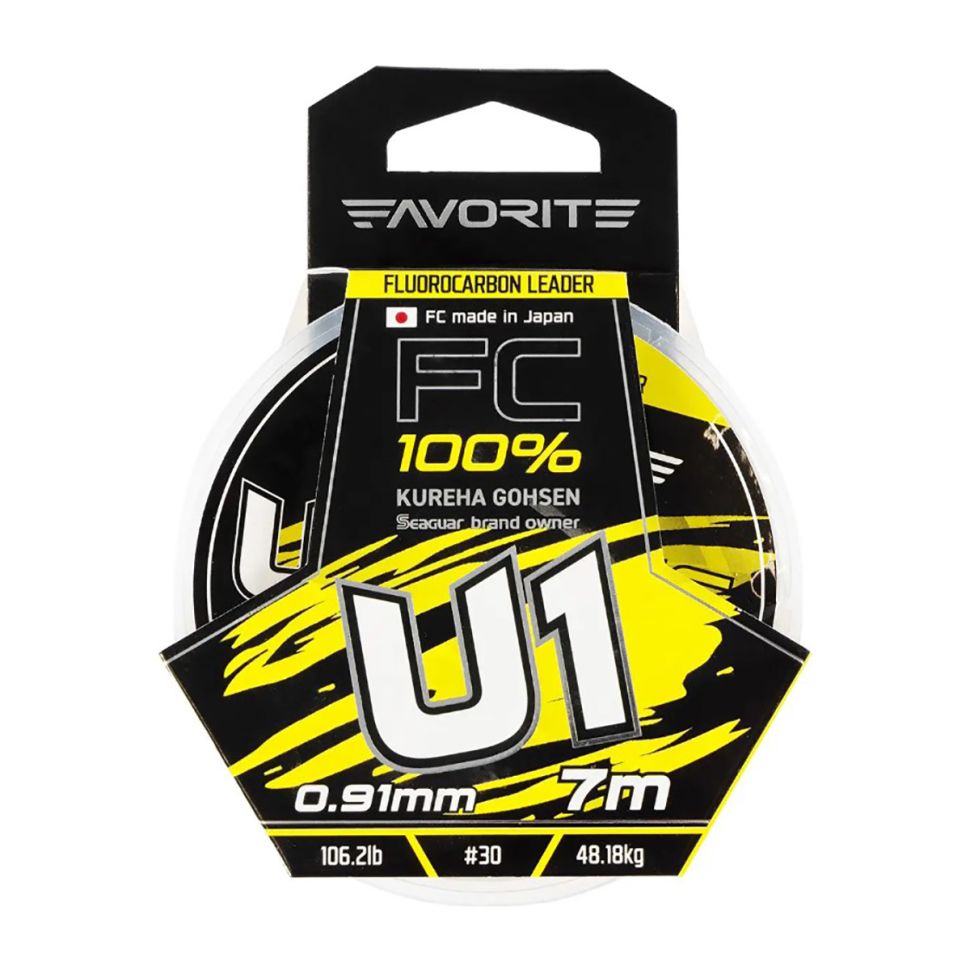 Леска флюорокарбоновая Favorite U1 FC 7m