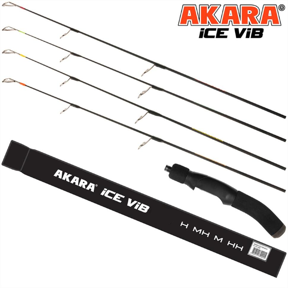 Удилище зимнее Akara Ice Vib 60 четыре хлыста ( M, MH, H, HH)