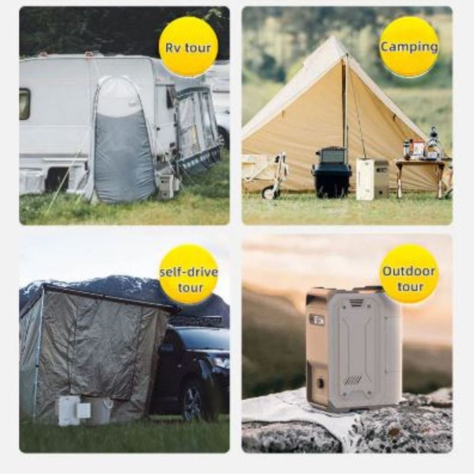Газовый водонагреватель с душем PoweRhino SP-WH50W