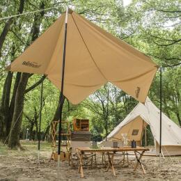 Тент-навес Naturehike NH20TM005 Strerch-Cotton с 2 опорами