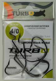Крючки TURBO L-WORM (Black Nickel)