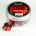 XX0018=12mm, Chocolate-Strawberry, Black-Red, 40 pcs