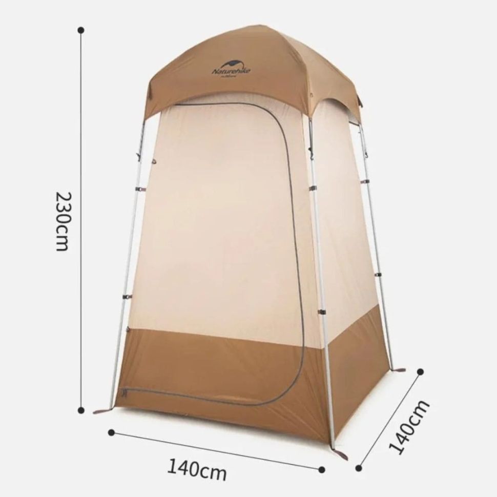 Палатка душ-туалет Naturehike NH21ZP005-BR, коричневый