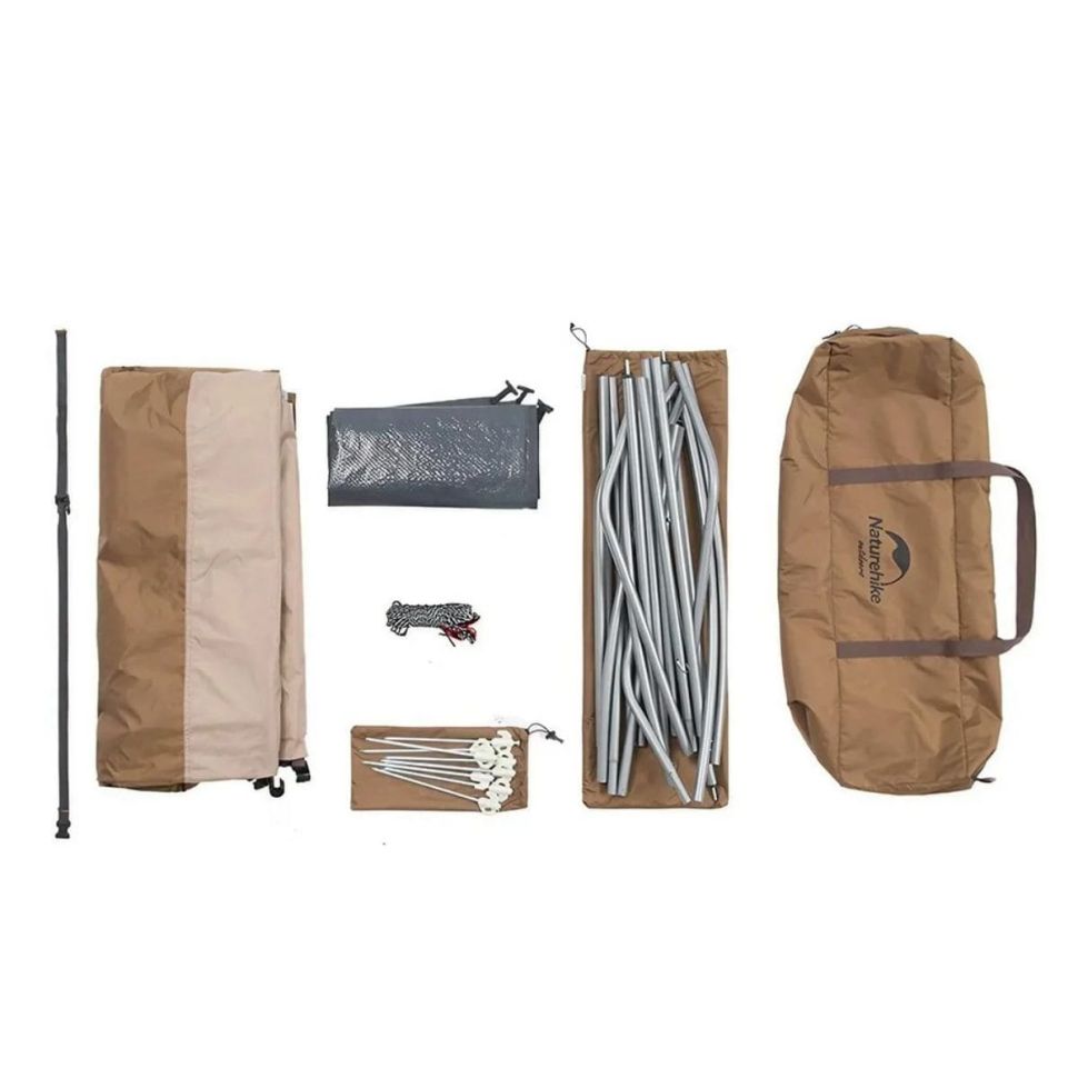 Палатка душ-туалет Naturehike NH21ZP005-BR, коричневый