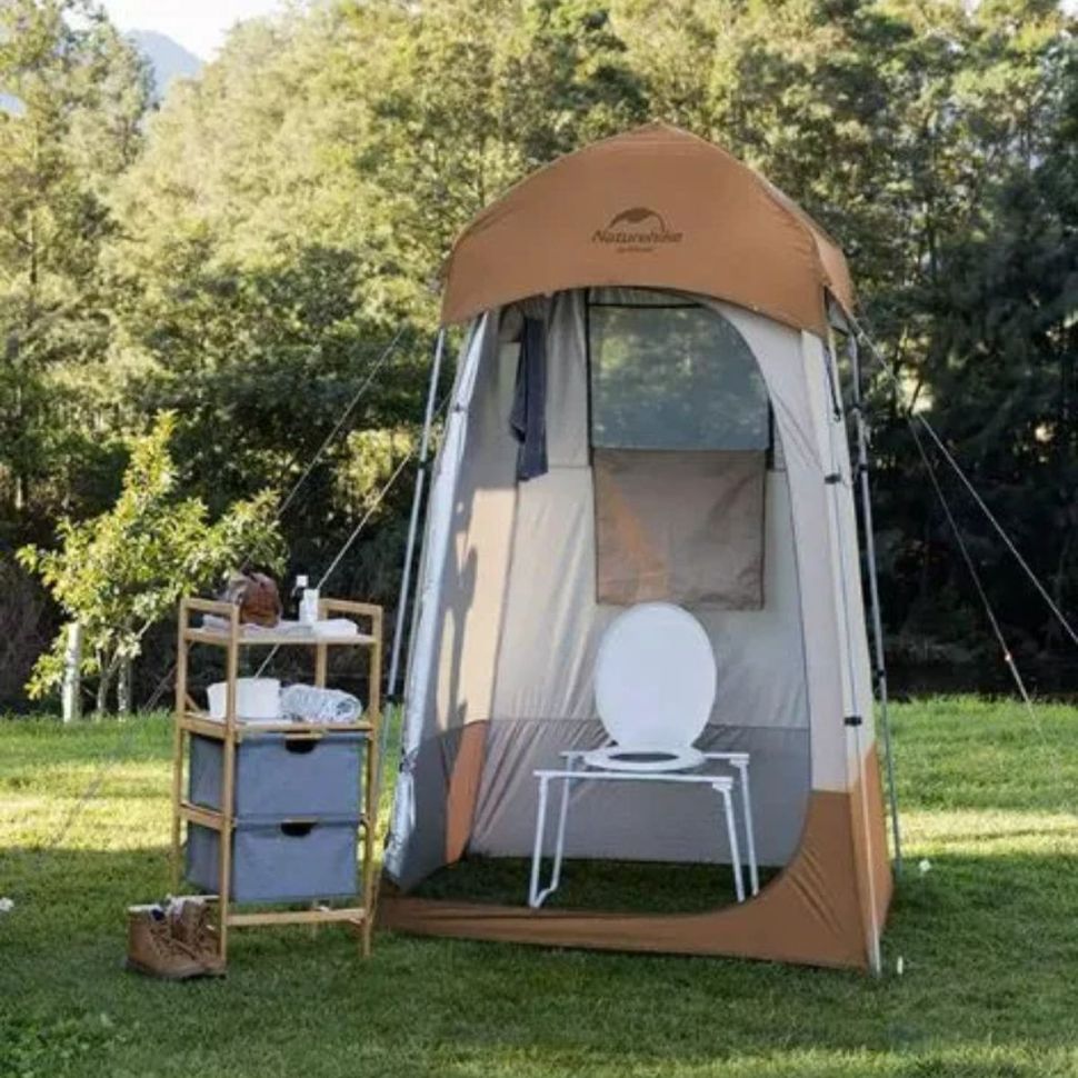 Палатка душ-туалет Naturehike NH21ZP005-BR, коричневый