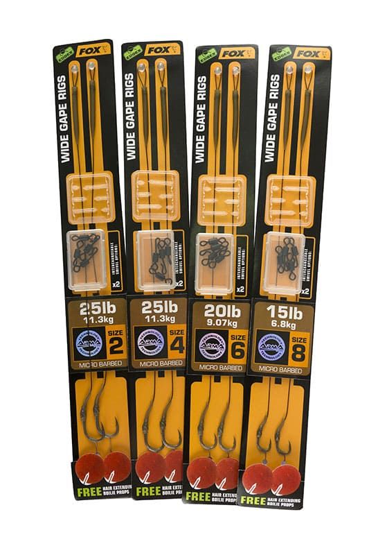 Готовые карповые оснастки FOX Wide Gape Rigs