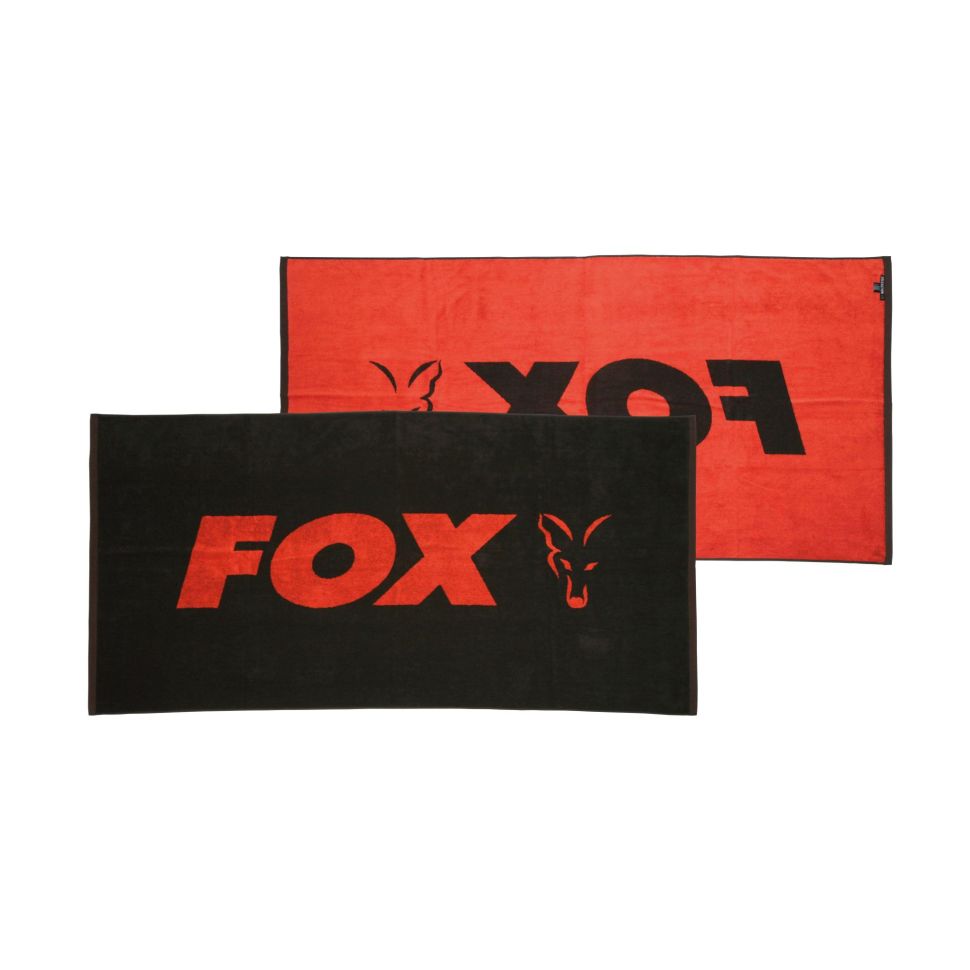 Пляжное полотенце Fox Черный / Оранжевый