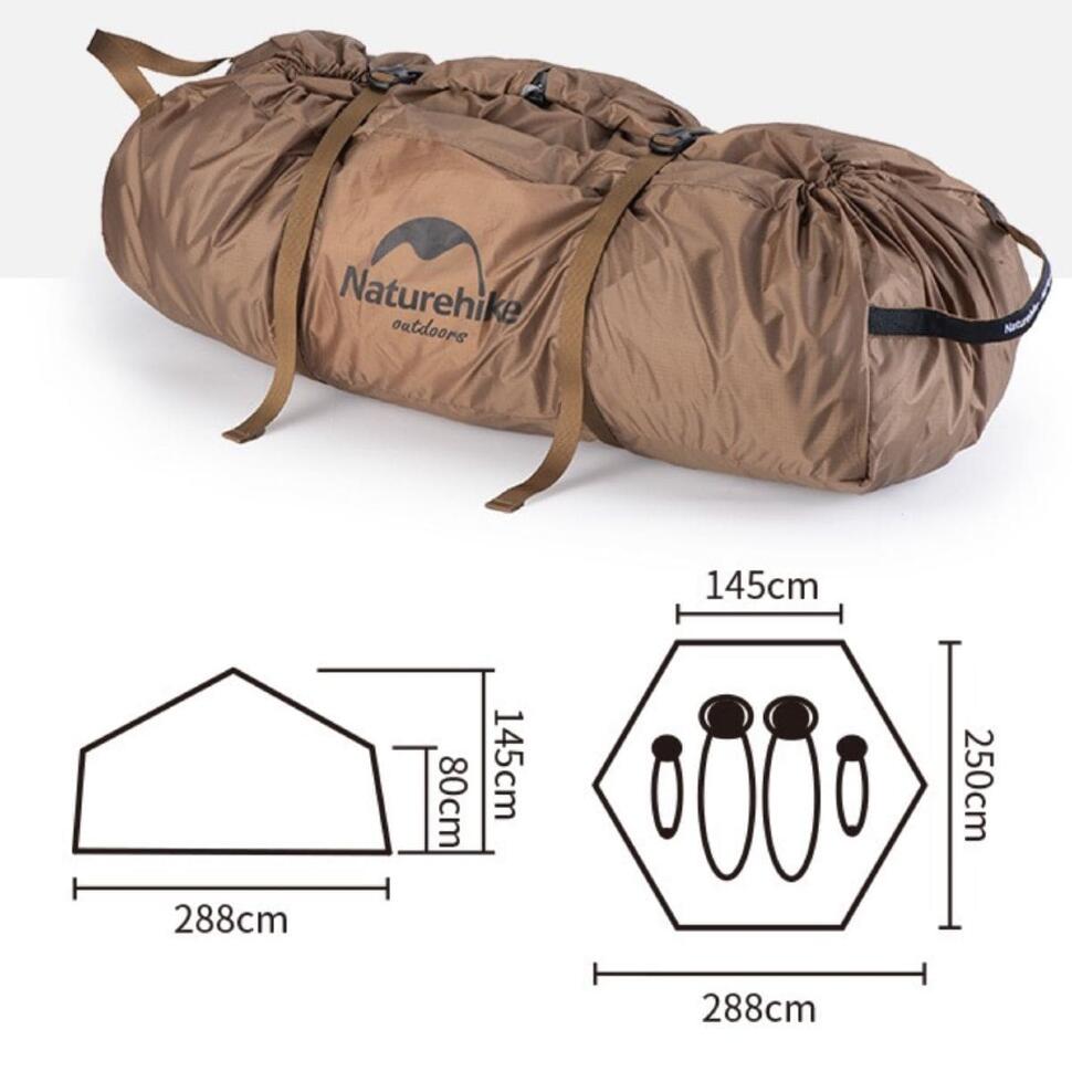 Палатка-гриб Naturehike 3-4х местная NH21ZP001
