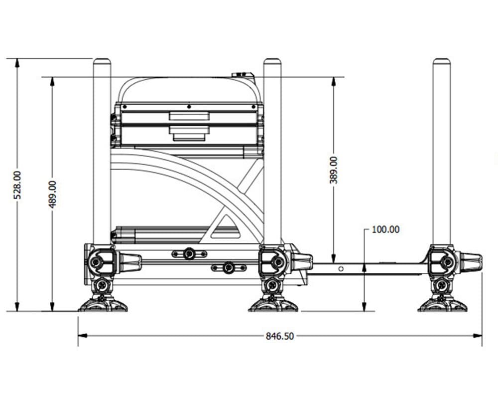 Платформа фидерная Preston Absolute 36 Seatbox - White Edition