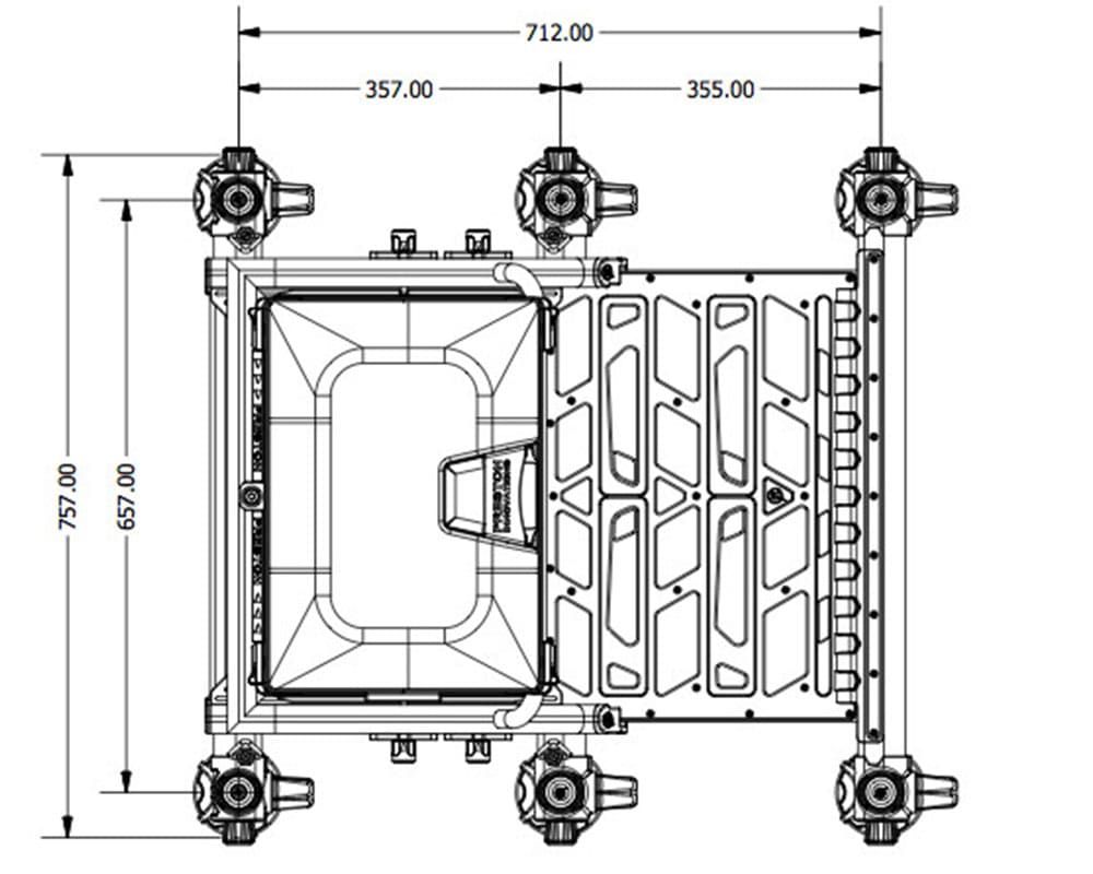 Платформа фидерная Preston Absolute 36 Seatbox - White Edition