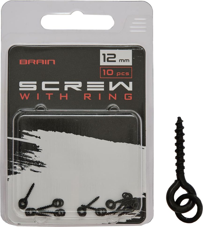 Винт для бойлов Brain Screw With Ring SGCA-8026-12 12mm, (10 шт/уп)