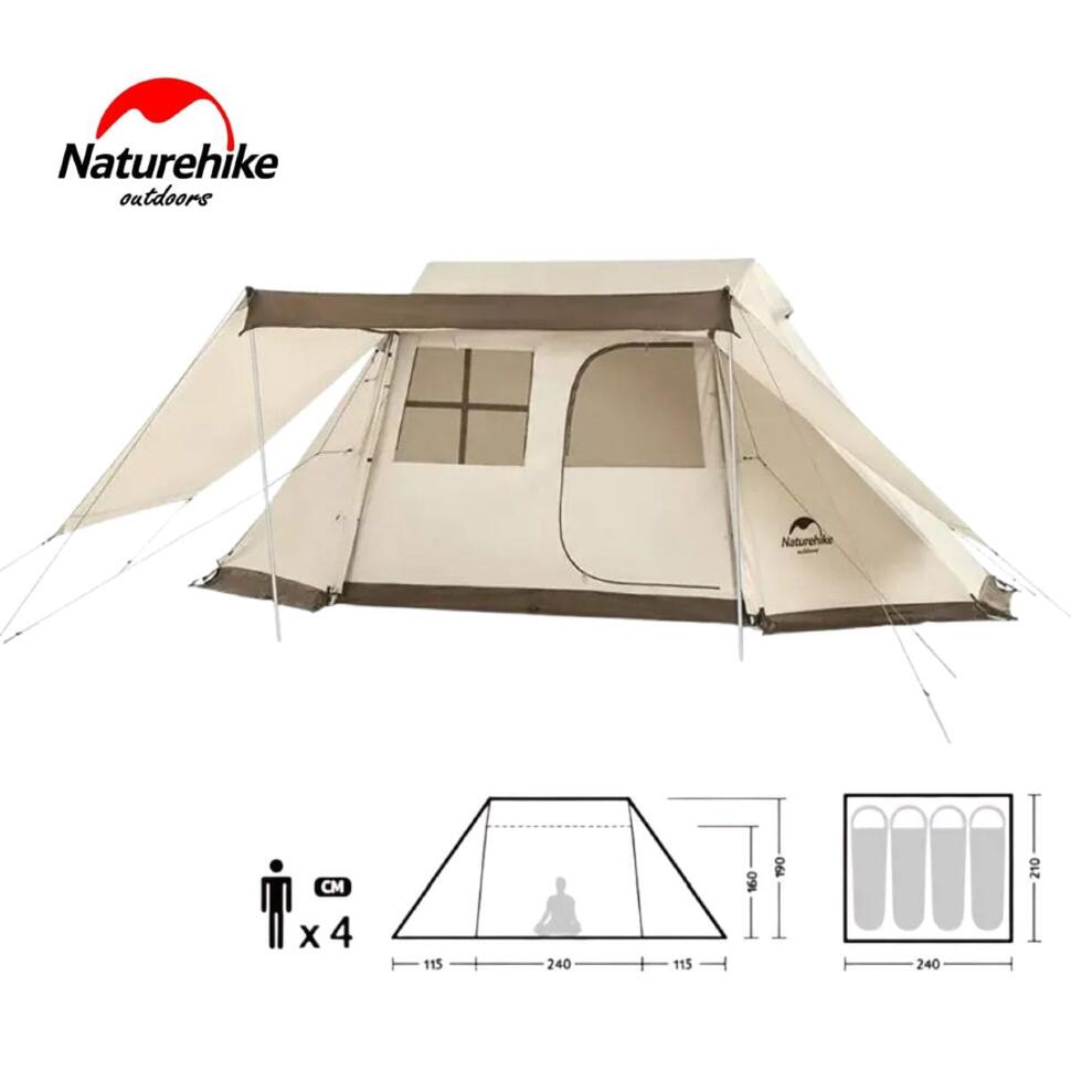 Палатка Naturehike Village 5.0 NH21ZP009 4х-местная