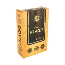 Фляжка Следопыт - Flage в кож. чехле с тиснением 270 мл. цв. коричневый