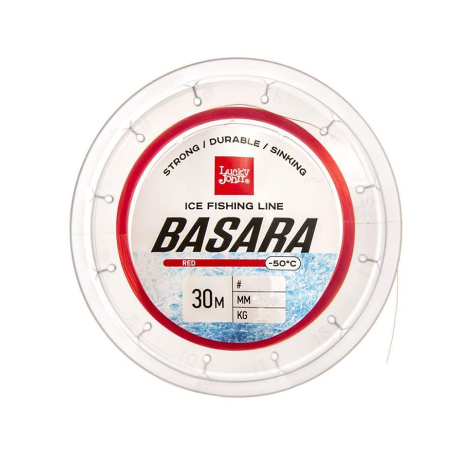 Леска монофильная зимняя Lucky John Basara Red