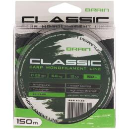 Леска Brain Classic Carp Line 3D camo, 150m