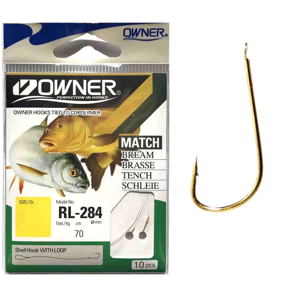 Крючок с поводком Owner RL-284 Match