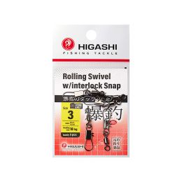Карабин с вертлюгом Higashi Rolling Swivel w/Interlock Snap