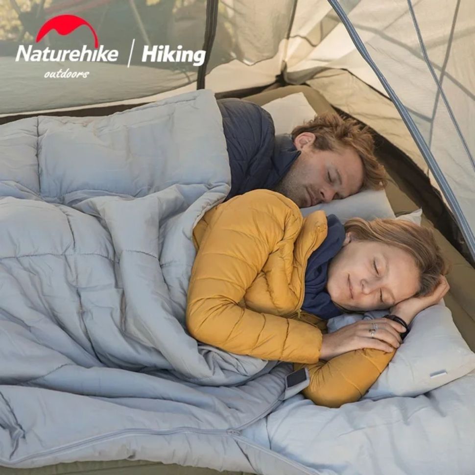 Двухместный спальный мешок с подушками Naturehike NH21MSD05