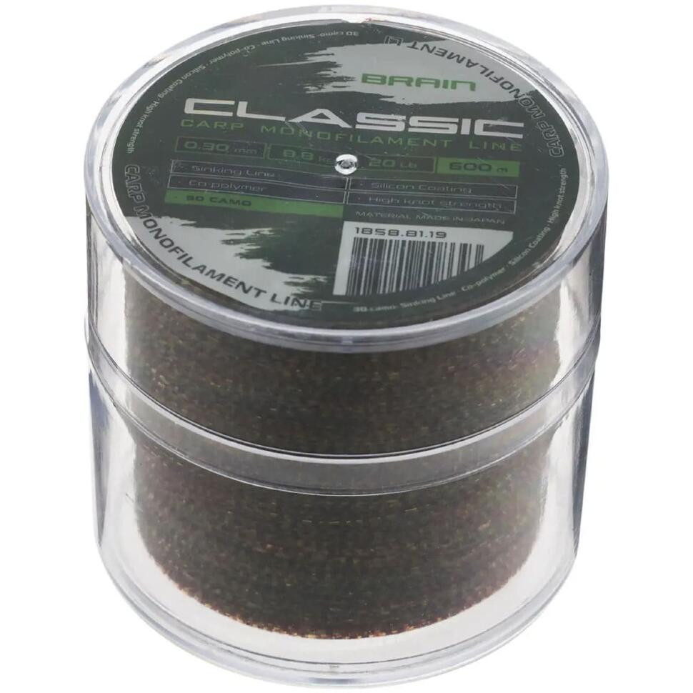 Леска Brain Classic Carp Line 3D camo, 600m