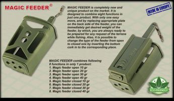 Кормушка Magic Feeder  2 in 1 (Falcon), фидерная со сменным грузилом